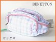 画像5: 【人気商品】【８％ｏｆｆ】BENETTON/ベネトンチェック柄ヒップバッグ(3色有) (5)