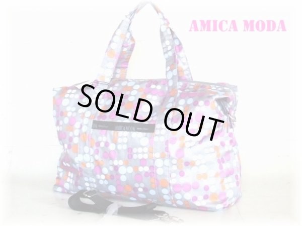 画像4: AMICA MODAランダムドット2wayボストンバッグ(３色有) (4)