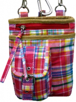 【新入荷】コットンチェックシザーバッグ（３カラー）