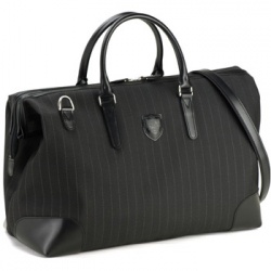 【新入荷】ストライプシリーズ口枠式２ＷＡＹボストンバッグ（２色有）