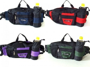 【新入荷】ペットボトル収納メッシュウエストバッグ 