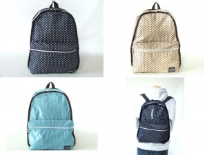 【新入荷】キュートな水玉模様の軽量ディパック