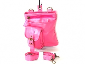 【新入荷】ローズピンク3WAY合皮シザーバッグ