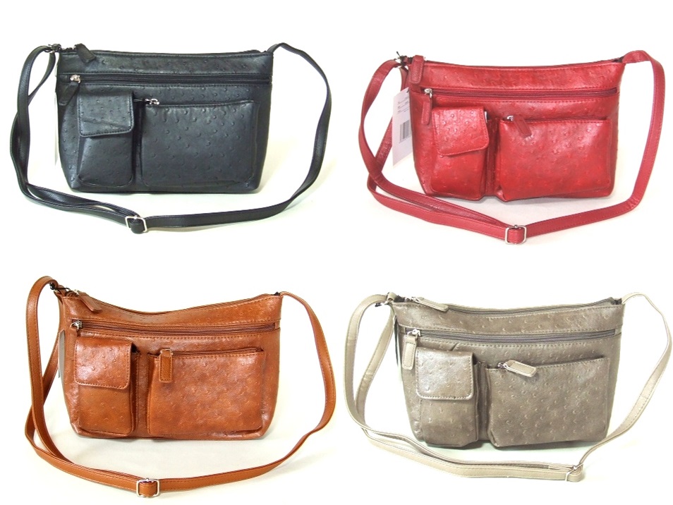 【新入荷】オースト型押しショルダーバッグ横