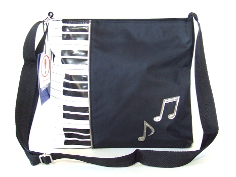 【新入荷】ピアノ鍵盤ショルダーバッグ薄型