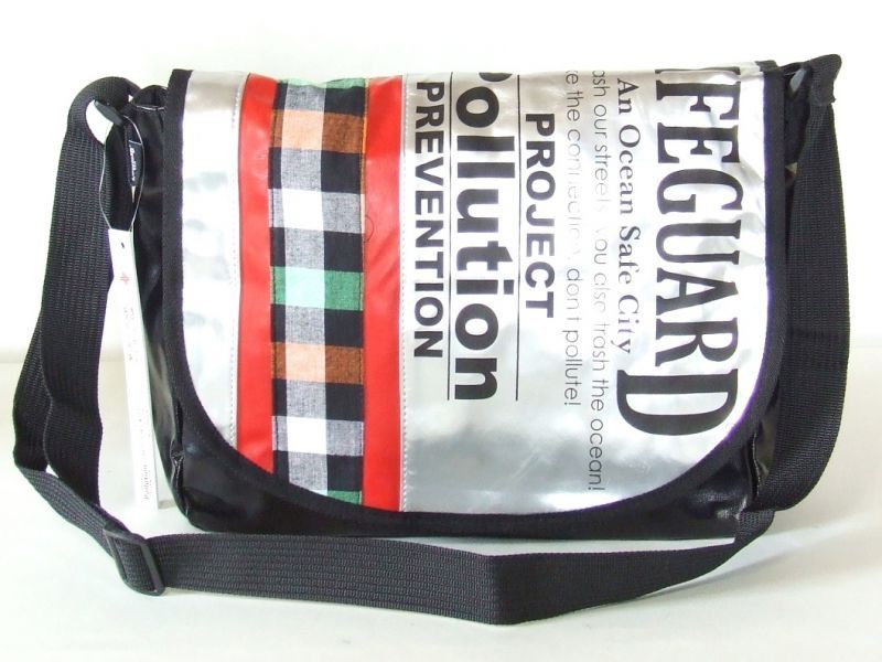 【新入荷】LIFEGUARDライフガードチェックメッセンジャーバッグ