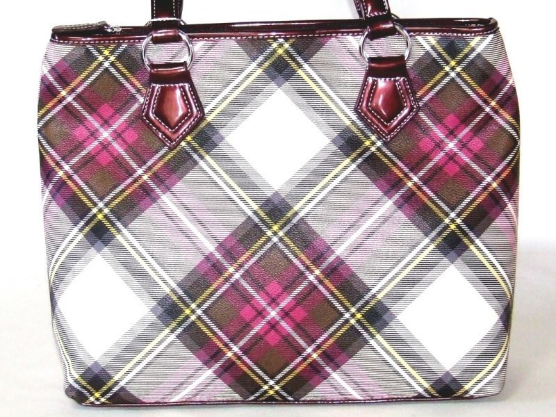 【新入荷】monterossoダイヤチェック高級トートバッグ