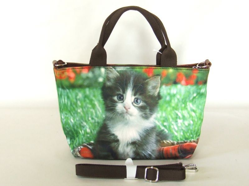 【新入荷】小猫転写2way手提げバッグ