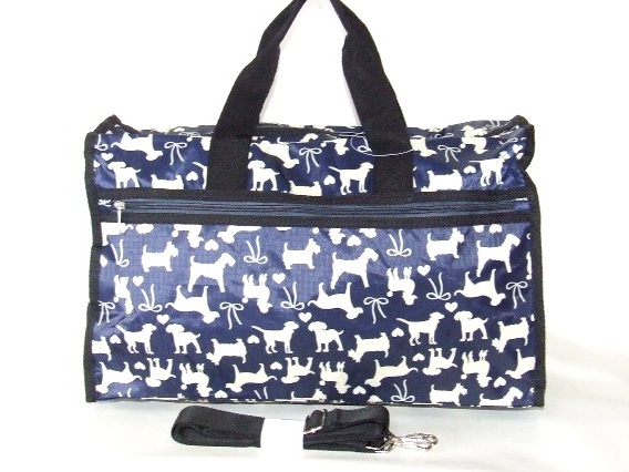 いろんな種類の犬のシルエットがプリントされた可愛らしい２ＷＡＹボストンバッグが入荷しました！