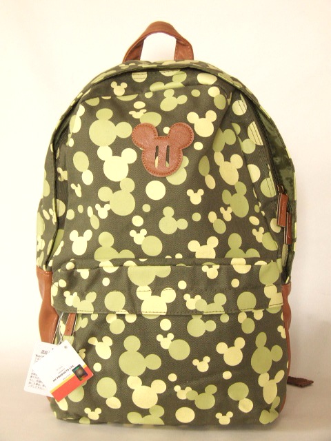ディズニーの人気キャラクター『ミッキーマウス』のシルエット総柄プリントのキュートなリュックサックが入荷しました！