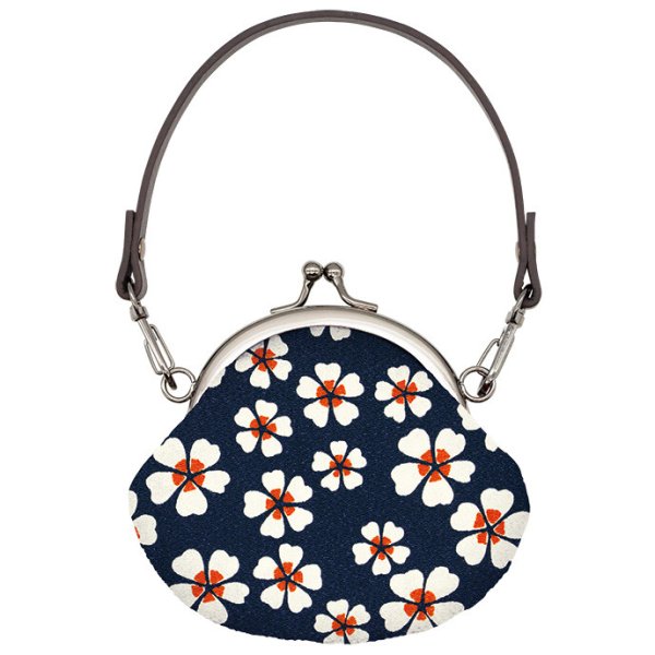さくら柄が可愛いストラップ付き手のひらサイズの丸がま口財布が入荷しました！