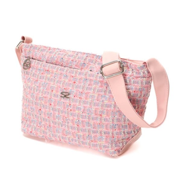 SAVOY(サボイ)かわいいピンクツイード柄のショルダーバックが入荷しました！