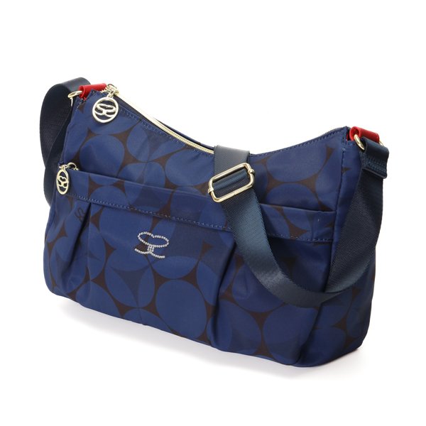 サボイSAVOYバルーン柄シンプルデザインナイロン系素材のショルダーバッグが入荷しました