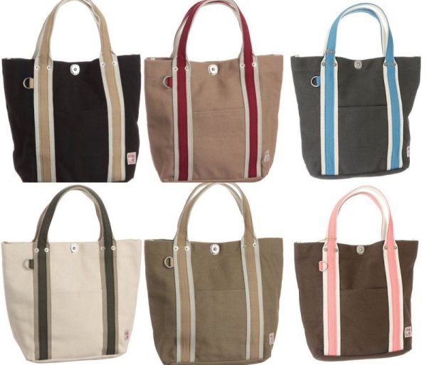 帆布工房LINEトートバッグＳ(カーキ) が再入荷しました