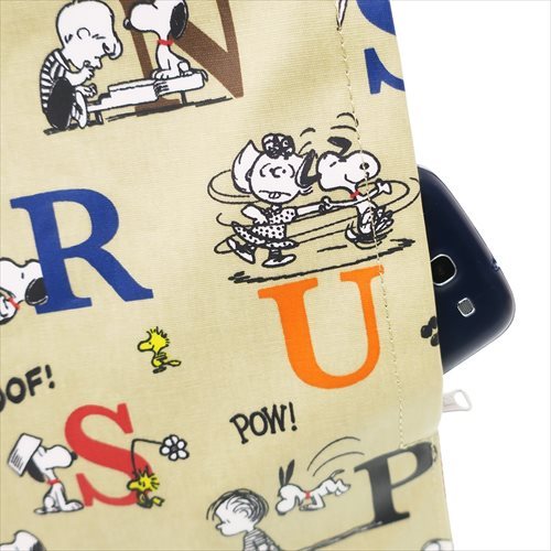 スヌーピー Snoopy ラミネート加工トートバッグ 英字 メール便ok ゆめのれん Comオンラインショップ