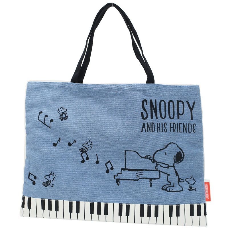 スヌーピー Snoopy 音符と鍵盤トートバッグ